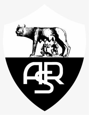 Roma Logo Black And White - Logo Dream League Soccer 2017 Roma #3970964
