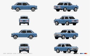 Datsun 1000 Pixel Car - Car Pixel Art 2d #3971176