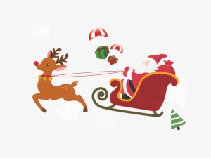 Santa Claus Png - Papai Noel Com Renas #3972030