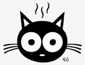 Smelly Cat Creations - Black Cat Toilet Sticker #3972304