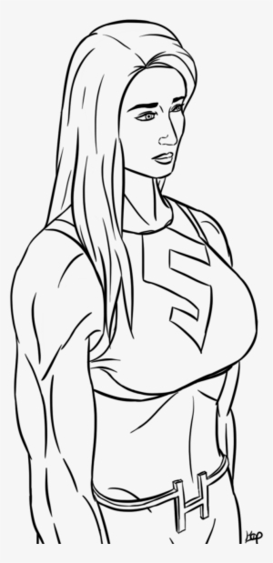 She Hulk Lines By Korin 0 Pelleon On Deviantart - Line Art #3973872