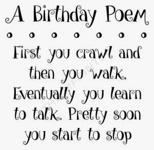 A Birthday Poem - Theimprint Singapore #3974816