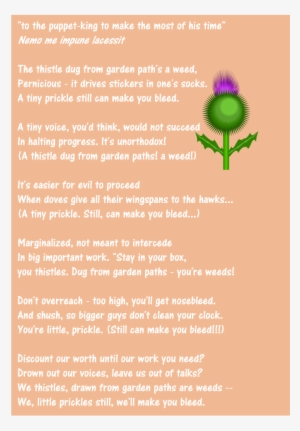 Thistle Poem - Poetry - Free Transparent Png Download - Pngkey