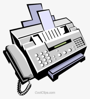 Fax Machine Royalty Free Vector Clip Art Illustration - Fax Machine Images Clip Art #3977000