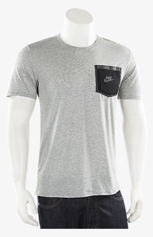 Nike Reflective Pocket T Shirt Dark Grey Heather - Nike Reflective Pocket #3978187