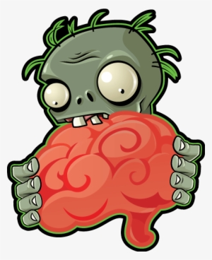 Brains Clipart Zombie - Plants Vs Zombies Eating Brains #3978568