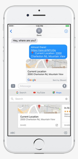 Gboard Updates For Iphone Adds Maps And Youtube, Improved - Iphone #3980245