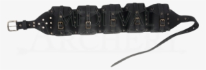 Multi Pouch Leather Belt - Strap #3981003