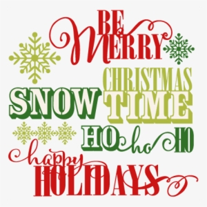 Holiday Words Svg Scrapbook Clip Art Christmas Cut #3981188