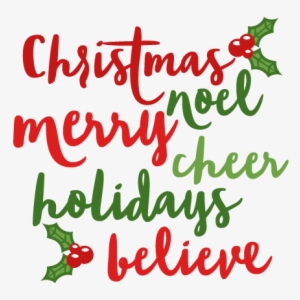 Christmas Words Scrapbook Cut File Cute Clipart Files #3981787