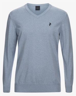 Men's Golf Classic V-neck Sweater Downy Blue - Peak Performance Classic Vneck Sweater Blue Men, Size #3982038