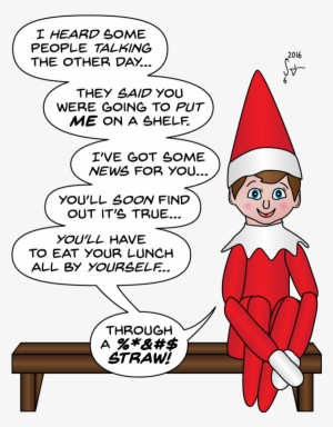 Elf On A Shelf - Digital Art #3982064