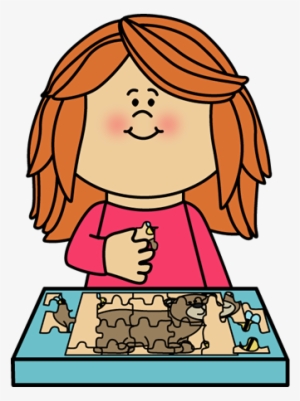 Printable Puzzle Pieces Template - Girl Wearing Sweater Clipart #3983168