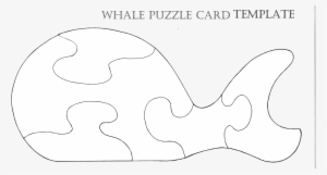 Whale Puzzle Card Template-glenda's World Card Templates, - Whales #3983204