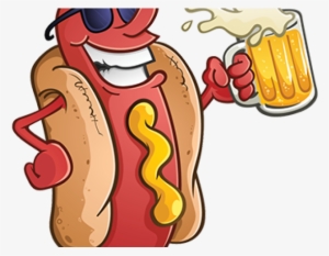 Hot Dog Cartoon Vector #3983489