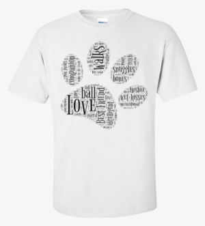 Black Paw Print Word Cloud Ultra Cotton T-shirt - Vet Word Cloud Shirt Design #3984338