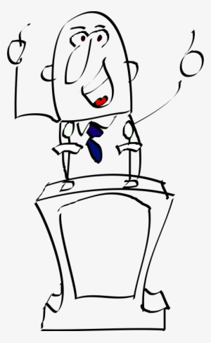 Joe Speaker Podium - Cartoon #3984442