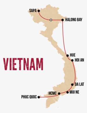 Wanderlist Vietnam - Map Of Vietnam Saigon Transparent #3985411