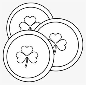 Black And White Saint Patrick's Day Coins - St Patricks Day Coins Coloring Pages #3985696 Black And White Saint Patrick's Day Coins - St Patricks Day Coins Coloring Pages #3985696