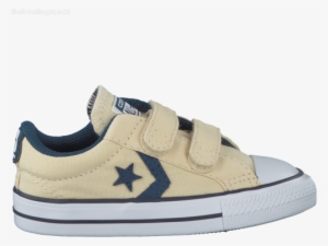 White Converse Sneakers Star Player V Ox Kids Canvas - Converse Star Player 2v Ox - Gympen - Ecru #3985925