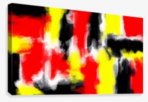 Red Yellow And Black Painting Abstract Texture With - Painting #3985952