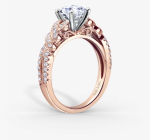 Pirouetta 18k Rose Gold Engagement Ring - Kirk Kara Engagement Ring Pirouetta #3986571
