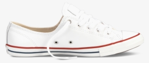 Chuck Taylor All Star Fancy Leather - Women's White Leather Converse #3986766