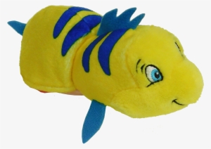 5" Disney Little Mermaid, Flounder To Sebastian Flipazoo - Stuffed Toy #3987274
