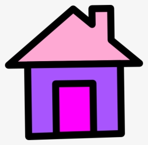 House Clipart Purple - Purple House Clipart #3987391