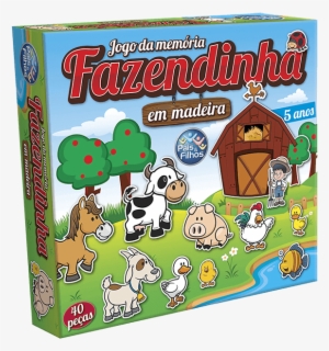 Memória Fazendinha - 40 Pçs - Pais E Filhos #3987714