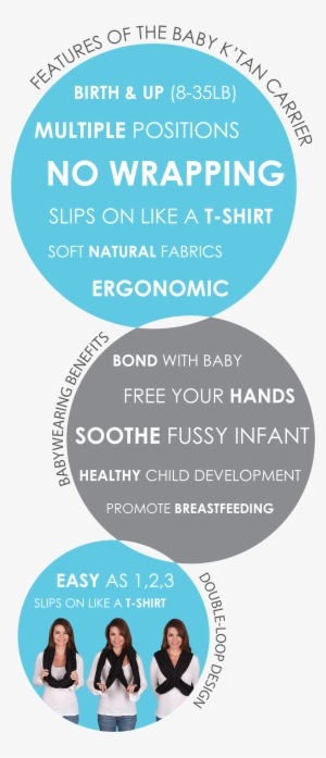 About-bubbles - Baby K'tan Active Baby Carrier Black #3988176