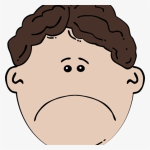 Kid Face Clip Art 19 Sad Kid Graphic Black And White #3988989