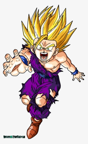 Super Saiyan 2 Teen Gohan By Brusselthesaiyan - Gohan Saga Cell #3990615