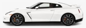 Nissan Cars Transparent Png Sticker - Gtr White Side View #3991415