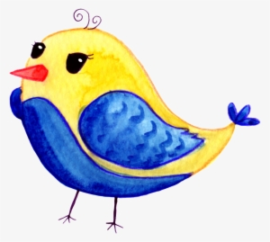 Hand-painted A Cute Bird Png Transparent - Portable Network Graphics #3992133