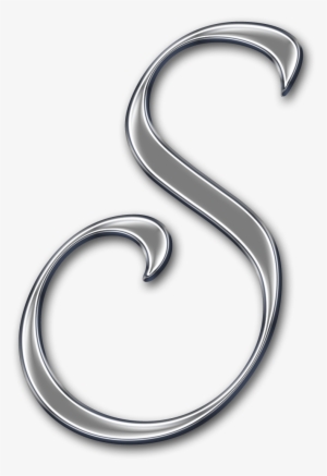 Letter S Png Free Chrome Swirl Digi Scrapbook Alphabet - Alfabeto Prateado Em Png #3992159
