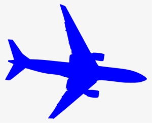 Blue Plane Svg Clip Arts 600 X 485 Px #3992520