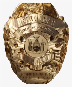 Patrolman Police Badge - Coa Of New York Shower Curtain #3993468