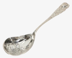 Sterling Silver Strawberry Dessert Spoon - Dessert Spoon #3995191