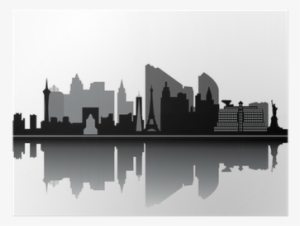 Las Vegas Skyline Wallpaper Gray #3995756