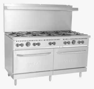 Vulcan Sx60-10b Gas Range, 2 Standard Ovens, 10 Open - Kitchen Stove #3996559