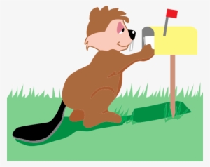 Beaver Getting Mail Svg Clip Arts 600 X 476 Px #3997916
