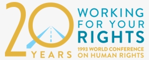 The 20th Anniversary Of Ohchr Logo And Promotional - Human Rights Day #3998282