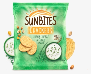 Cream Cheese And Chive Flavour Crackers - Sun Bites #3998317