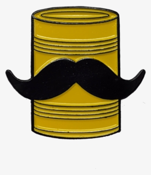 Tin Can Mustache Pin #3998853