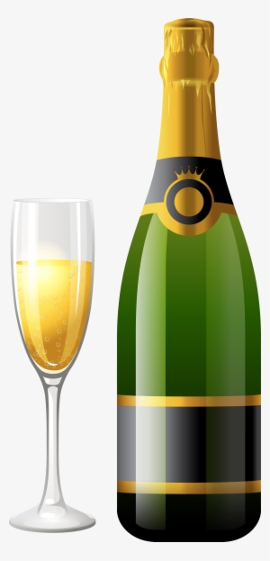 Champagne Bottle With Glass Png Clipart - Chapgne Png #40084 Champagne Bottle With Glass Png Clipart - Chapgne Png #40084