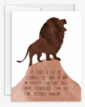 Courageous Lion Card [product Type] - Lion #40526
