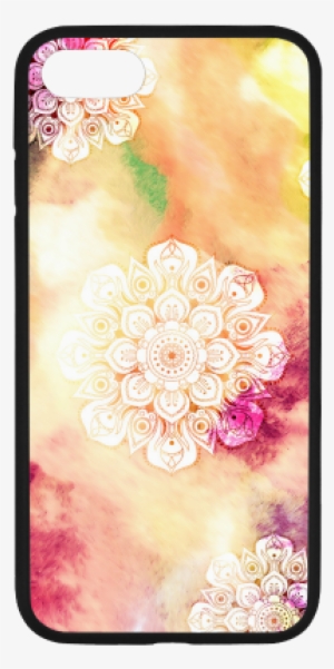Watercolor Lotus Mandala Pattern - Mobile Phone Case #40597