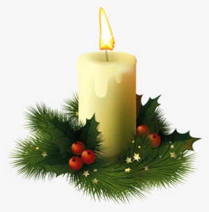 Candle Png7279 - Velas De Navidad Png #40693