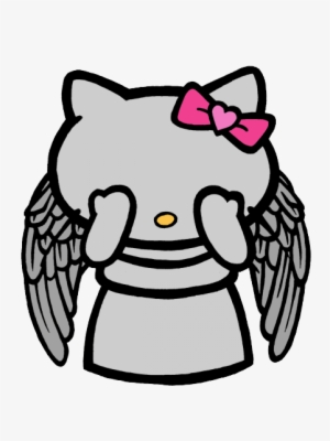 It's A Hello Angel I Don't If I Should I Love This - Hello Kitty Weeping Angel #40818